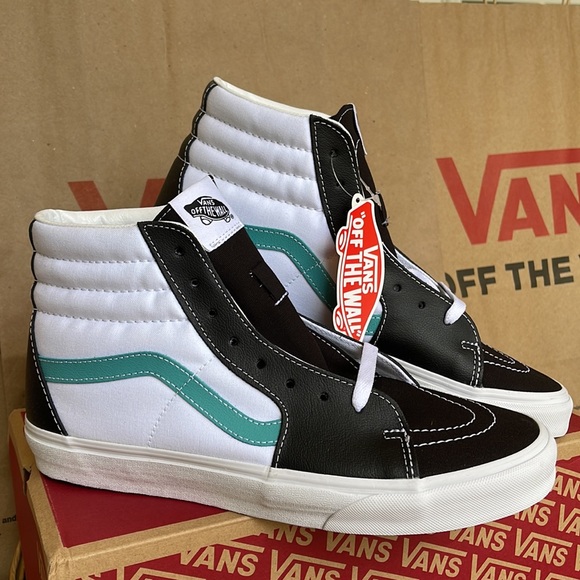 Vans Sk8-Hi Classic Spot Black/True White Leather WMNS sneakers - Picture 7 of 16
